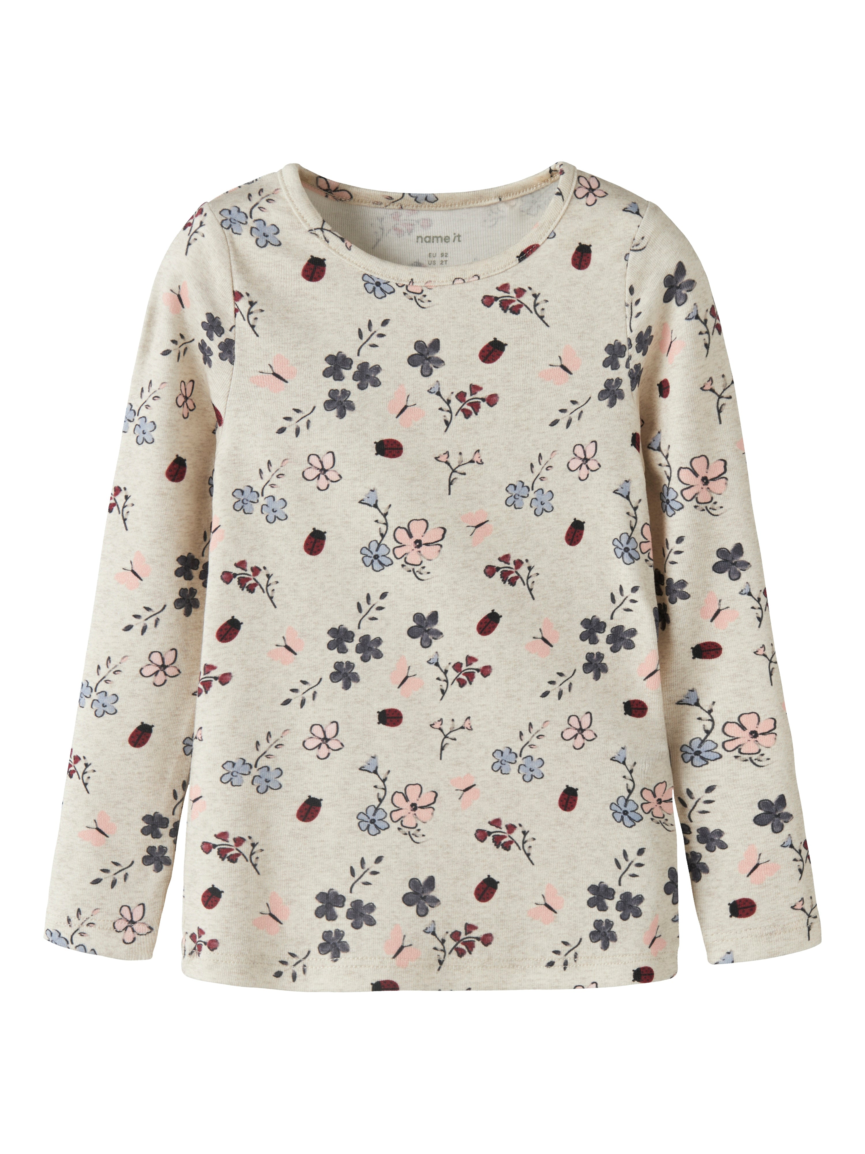 Name It Kamelia Ls Top Peyote Melange 92 Cm