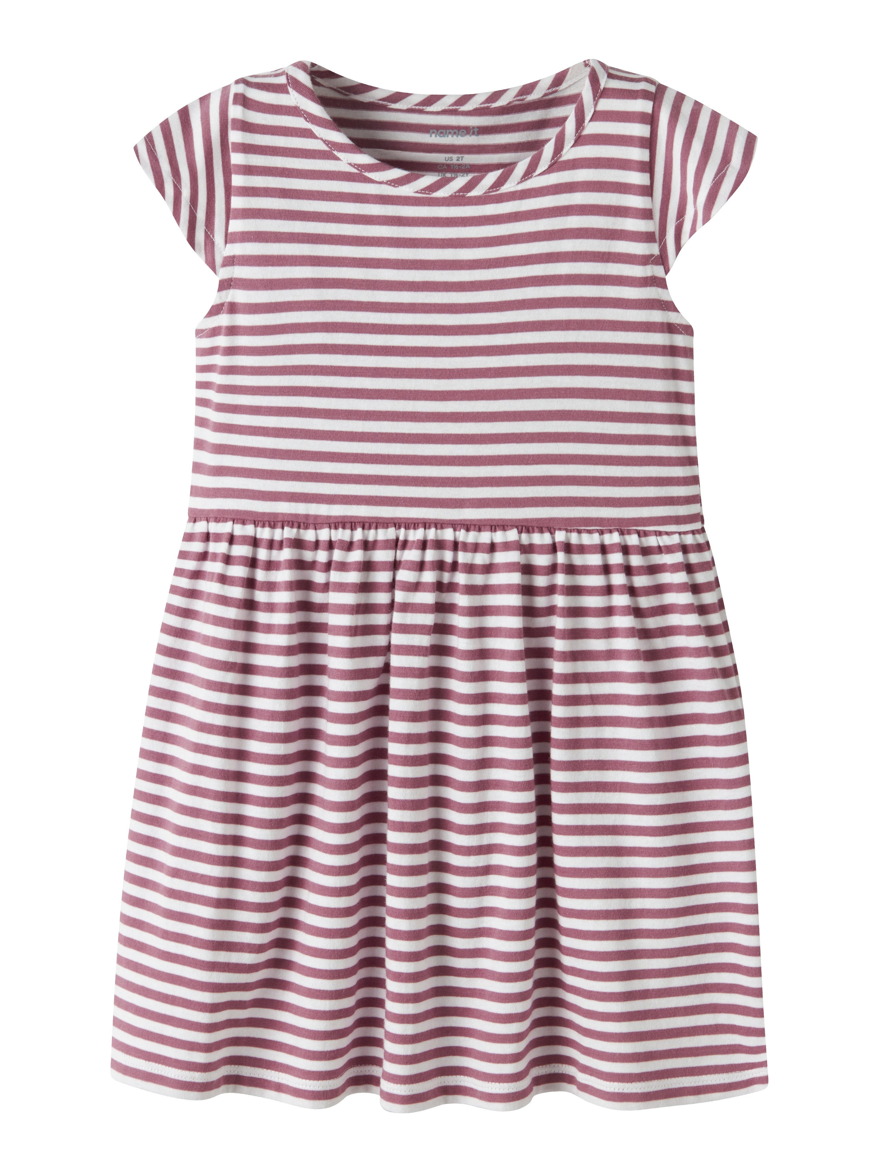 Name It Vinanna Ss Dress Bright White Mesa Rosa 92 Cm