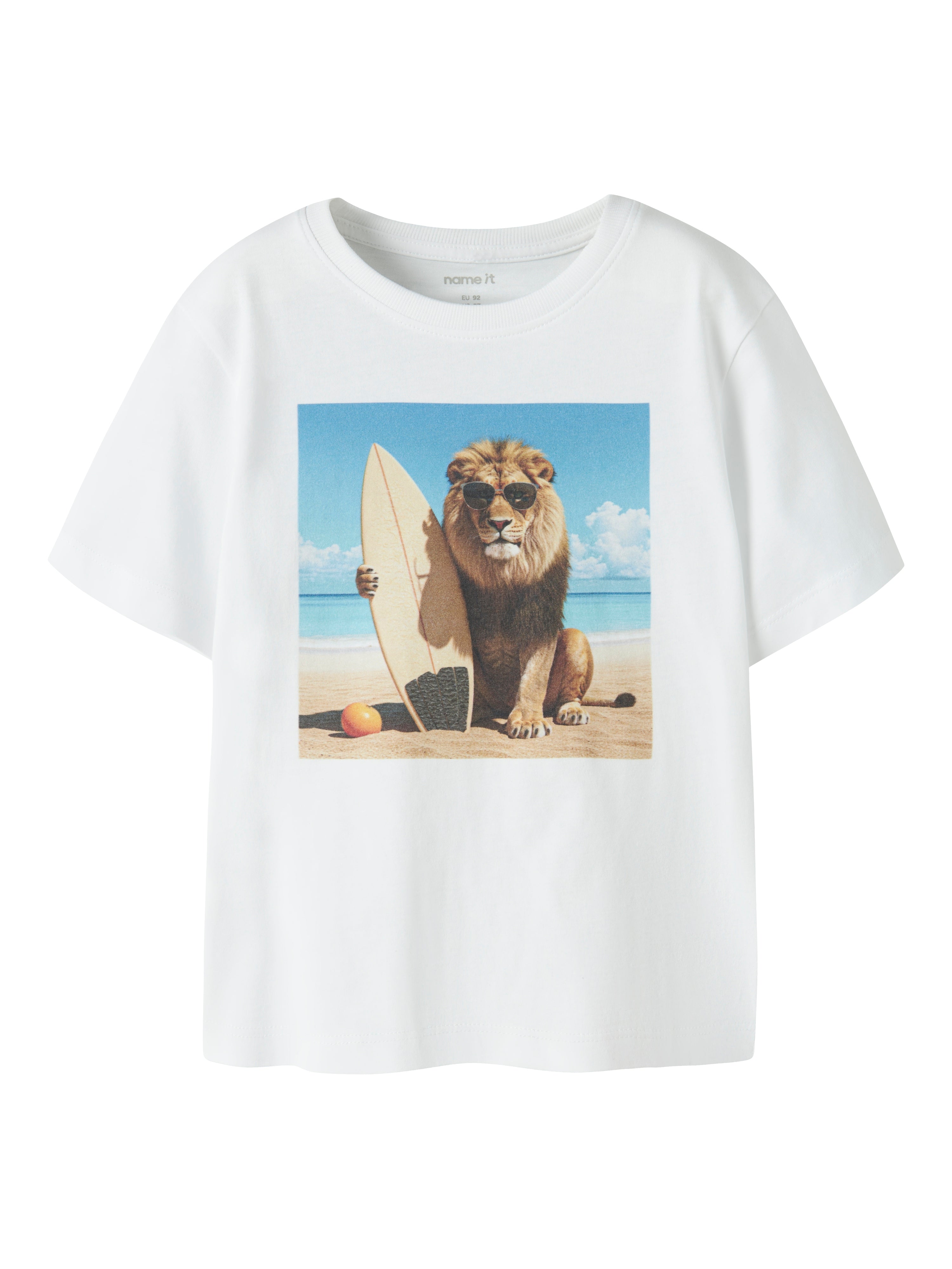 Name It Voto Ss Top Bright White 92 Cm