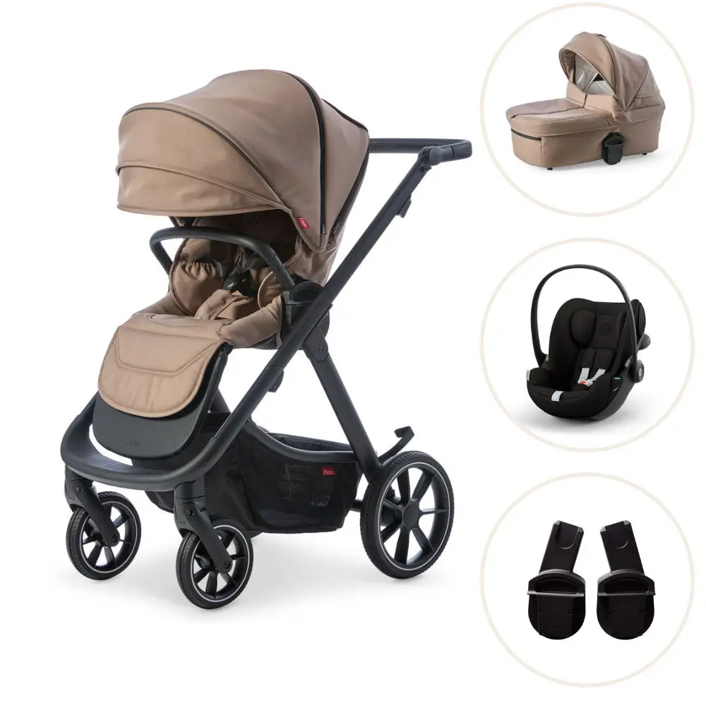Odder Evoke Kombivogn Med Cybex Cloud G3 Og Adapter Sandstone