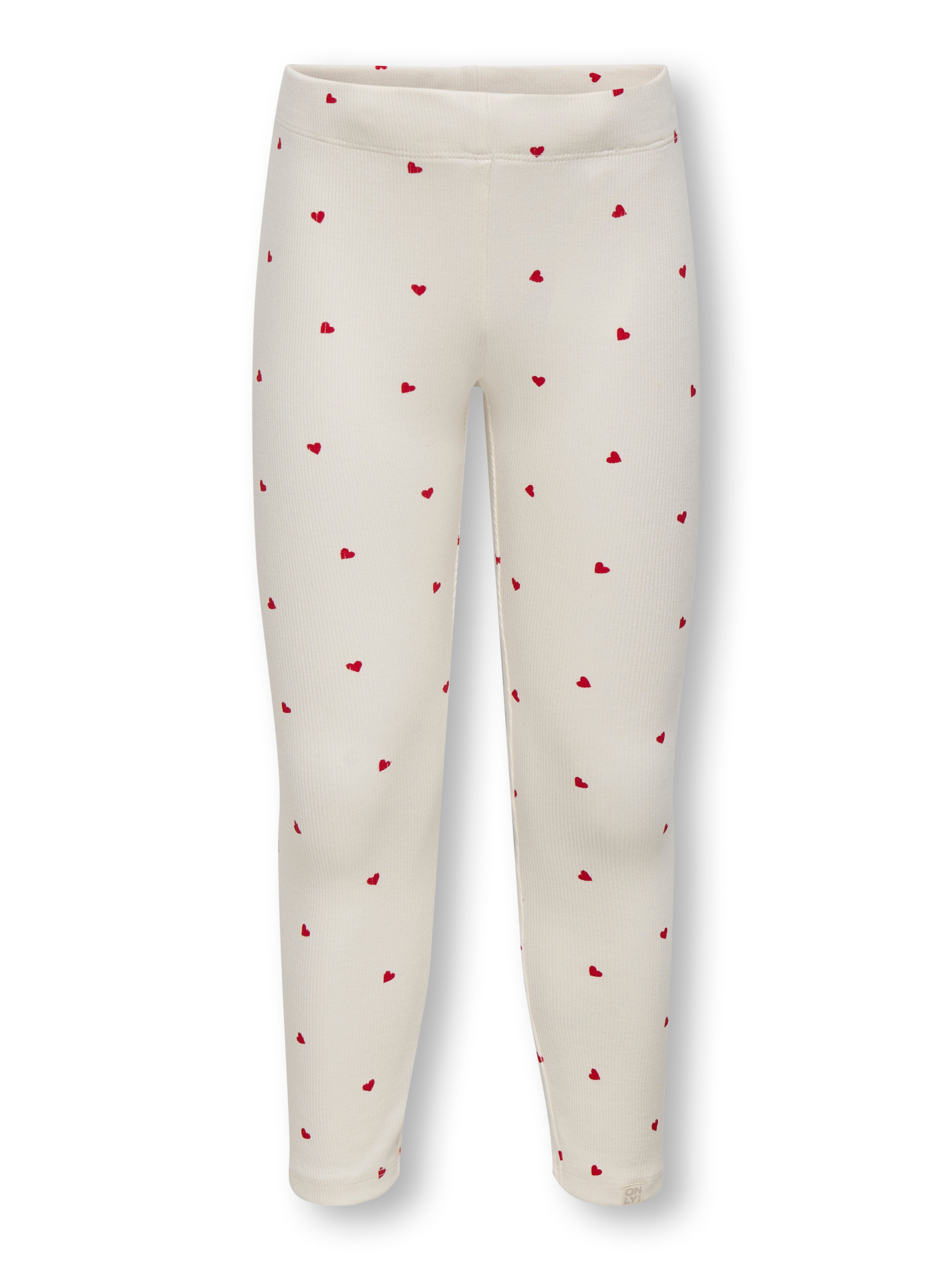 Only Mini Trinny Life Leggings Tofu Heart 92 Cm