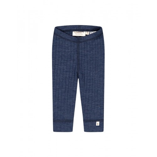 Rib Leggings   100  Merino Uld  Oeko-texâ  Navy Melange 56