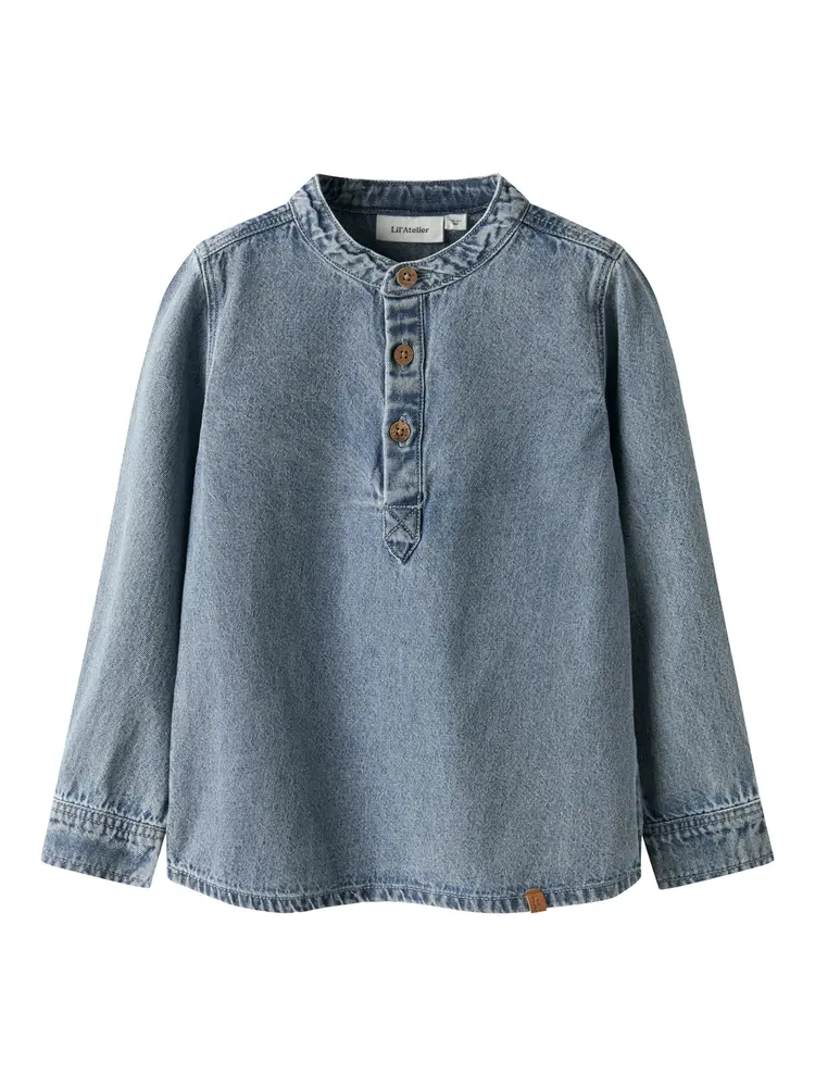 Taya Denim Skjorte Medium Blue Denim 104