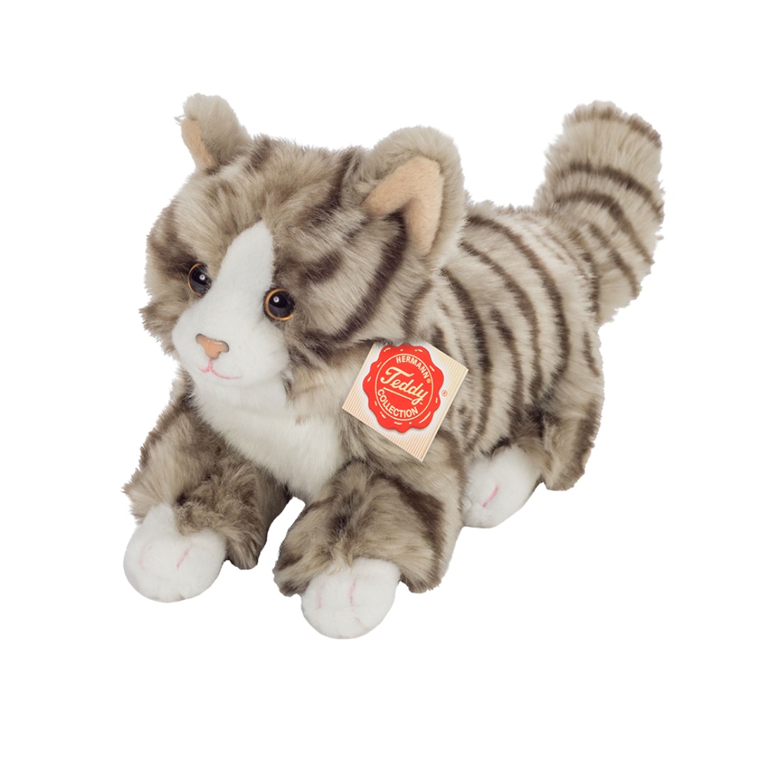 Teddy Hermann Stribet Kat 18 Cm