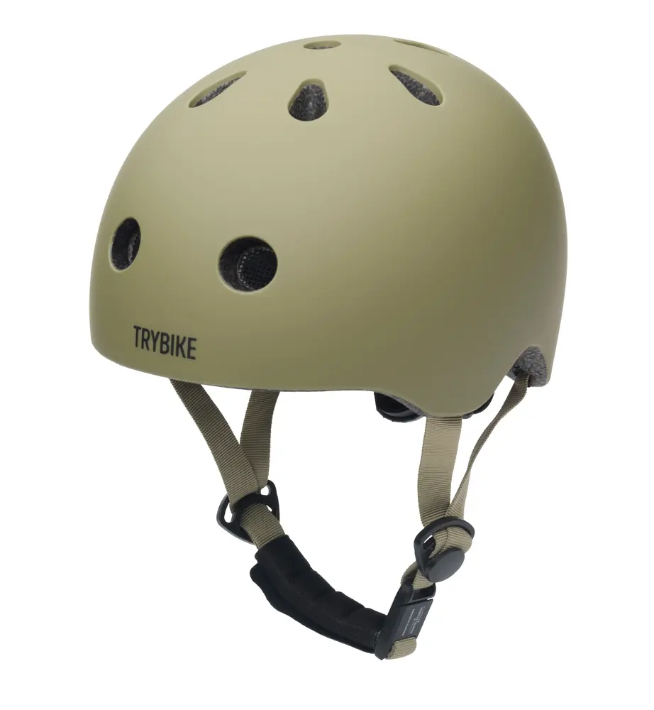 Trybike Cykelhjelm Med Retrolook Vintagegrøn Xs