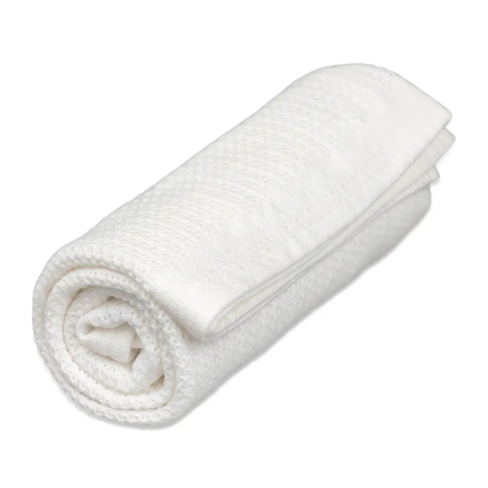 Vinter   Bloom Soft Grid Striktæppe Eko Bright White