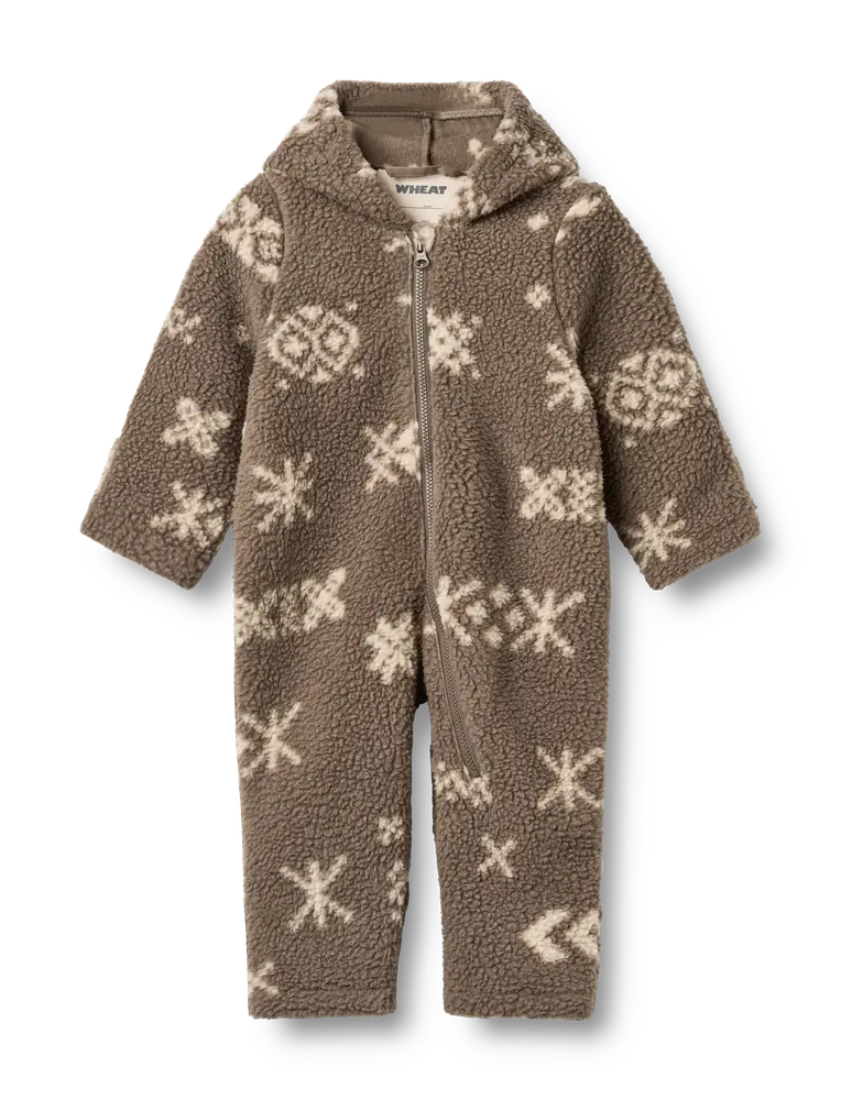 Wheat Allo Fleecedragt Dry Wood Jacquard 80